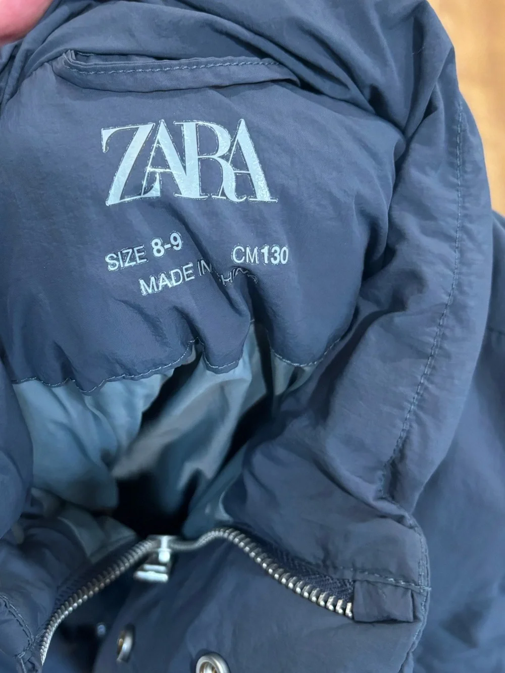Zara Navy Blue Puffer Vest Girls